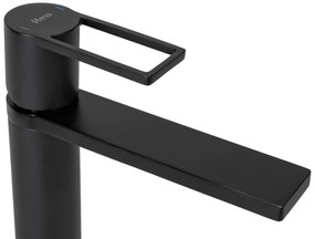 Смесител за мивка Rea Flip Black low
