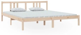 814899 vidaXL Рамка за легло, масивно дърво, 180x200 см, Super King Size