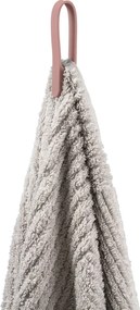 Силиконова примка за кърпи сиво-розова 2 бр. Loop – Zone