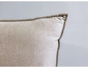 Бежово тапицирано двойно легло с място за съхранение с решетка 160x200 cm Jade - Bobochic Paris