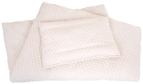 Бежово детско спално бельо за детско креватче със смес от памук 100x135 cm Frosty Almond – Roba