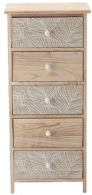 Комод  LUIZA  с 5 чекмеджета - бохо дизайн, 40 x 29 x 90 cm