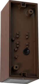 Аплик ръждивокафяв 2-светлинен GU10 AR70 IP44 със сензор светло-тъмно - Baleno