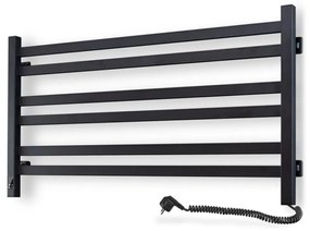 Лира за баня с термостат AVANGARD 316W/230V 50,6cm IP44, черна, дясна