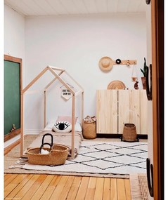 Кремав ръчно изработен памучен килим подходящ за пране 140x200 cm Bereber Beige – Lorena Canals