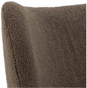 Кафяво кресло от букле Elmont – Actona