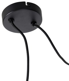 Модерен висящ лампион черен с 2 светлини - Cava