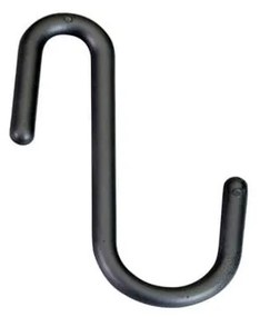 Черни/сиви висящи пластмасови комплект куки 6 бр. City – Metaltex