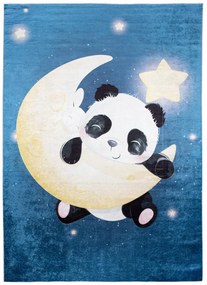 Детски килим с мотив на панда на луната Ширина: 80 см | Дължина: 150 см