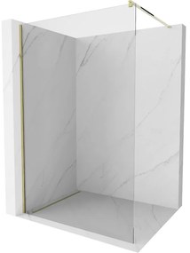 Mexen Kioto стена за душ Walk-in 90 x 200 см, прозрачно 8 мм, златно - 800-090-101-50-00