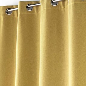 Жълта звукоизолираща завеса 140x260 cm Jupiter – douceur d'intérieur