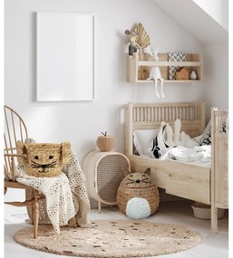 Детска кошница за играчки от воден зюмбюл естествена ø 40x43 cm Cat – Compactor