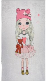 Детски килим подходящ за пране 120x180 cm Cute Girl and the Bear – Vitaus