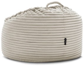 Бежов пуф от рипсено кадифе Socrate – Bobochic Paris