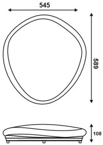 Лампа за таван Palme-Diameter 54.5 cm.