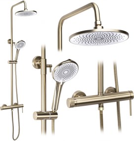 Комплект за душ Rea Foss Clif Brush Gold