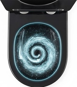 тоалетна чиния Rea Carlo Mini Tornado Black Gold Egde