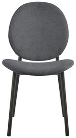 Антрацитен трапезен стол Cliff – Actona