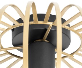 Интелигентна таванна лампа златиста 39 см с Wifi G95 - Johanna