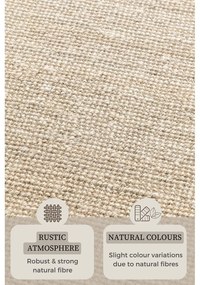 Кремав килим от юта 120x170 cm Bouclé - Hanse Home