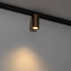 Модерен прожектор тъмно бронз за 1-фазна релсова система GU10 35mm - Iconic Ruby Honey