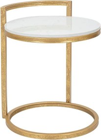 Кръгла странична масичка с мраморна плоча ø 40,5 cm Round Marble – Mauro Ferretti