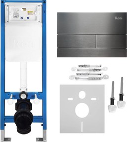 Комплект Структура за Вграждане за WC Slim 024N с Бутон T Titan