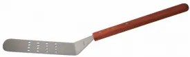 Перфорирана шпатула от неръждаема стомана с дървена дръжка 908B CN-(A0156) - Horecano