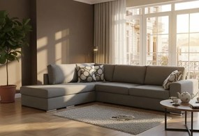 Ъгъл диван Must-Right-295φ 230β cm.-Light gray