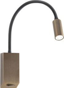 Redo 01-4802 - Гъвкава LED лампичка HELLO LED/3W/230V бронзова