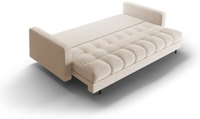 Бежов разтегателен диван с място за съхранение от букле 222 cm Bali – Cosmopolitan Design