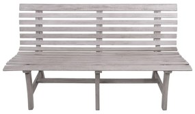 Сива градинска пейка от масивно дърво Mandalay – Garden Pleasure