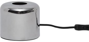 Основа на лампа в сребрист цвят 10 cm Glans – Star Trading