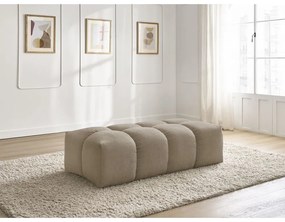 Кафяво-сива табуретка от прежда с примки от букле Everest – Bobochic Paris