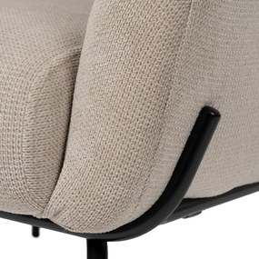 Бежово шенилово кресло Classic – Ixia