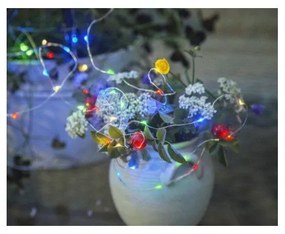 Слънчева LED верига за външно ползване с цветни светодиоди, дължина 5 м Dew Drop - Star Trading