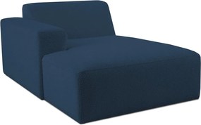 Тъмносин модулен диван от букле (ляв ъгъл) Roxy – Scandic