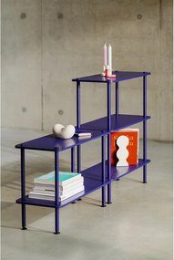 Син стелаж от декор от дъб 80x54,5x35 cm Teidi – noo.ma