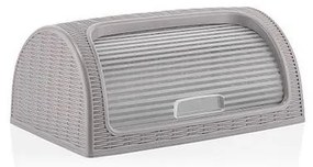 Кутия за хляб 41,4x26,9xh18,1см сива - PVC РАТАН DUNYA- (05330)