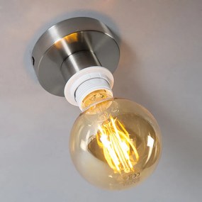 Модерна таванна лампа стомана без абажур - Combi