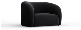 Тъмносиво кадифено кресло Santi – Interieurs 86
