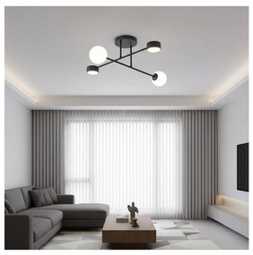 Плафонен полилей HOLON 2xG9/8W/230V + 2xGX53/12W черен