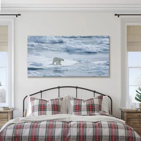 Картина на платно – Полярна мечка на ледена плоча