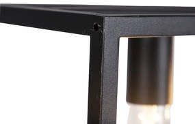 Индустриална висяща лампа черна 4 светлини - Cage 4