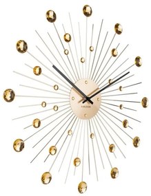 Часовник в златист цвят , ø 50 cm Sunburst - Karlsson