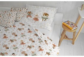 Олекотени одеяло и калъфка за възглавница в комплект от памучен сатен 140x200 cm – Butter Kings