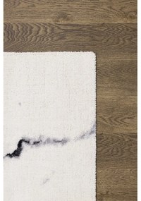 Кремав вълнен килим 133x180 cm Marble - Agnella