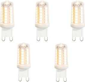Комплект от 5 G9 LED крушки прозрачни 3.5W 480 lm 2700K