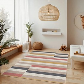 Килим подходящ за пране 120x180 cm Rosy Bandas – Mila Home