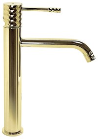 Смесител за мивка Rea Lungo Diamond Gold High
